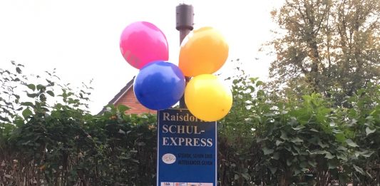 Sicher zur Schule mit dem „Schulexpress“ Haltestelle des Schulexpress