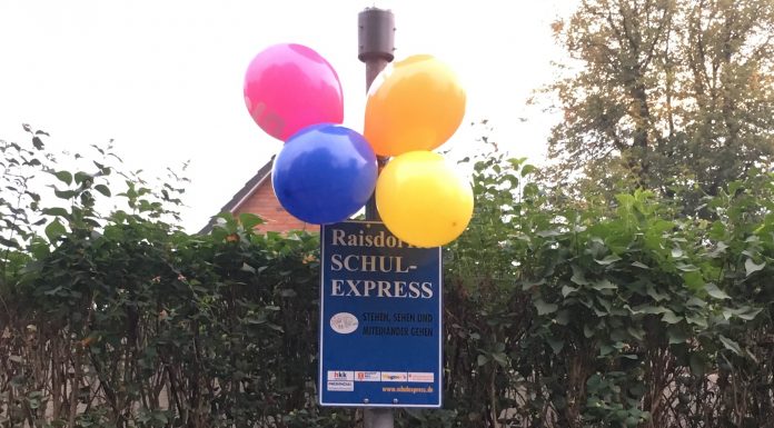 Sicher zur Schule mit dem „Schulexpress“ Haltestelle des Schulexpress