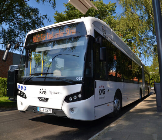 E-Busse auf Kiels Straßen e-bus