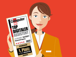 Linda, unsere digitale Assistentin wurde ausgezeichnet. Linda