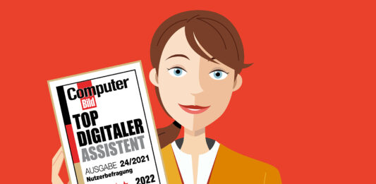 Linda, unsere digitale Assistentin wurde ausgezeichnet. Linda