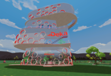 Dekaverse – die DekaBank ist im Metaverse Bild des Dekaturms im Dekaverse