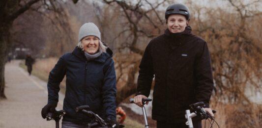 Mit dem Fahrrad zur Arbeit und durch Kiel