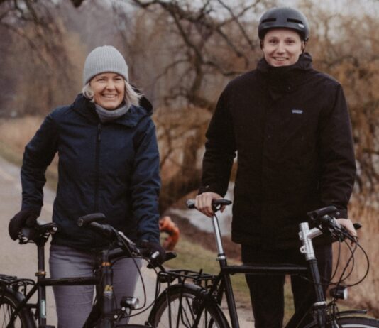 Mit dem Fahrrad zur Arbeit und durch Kiel