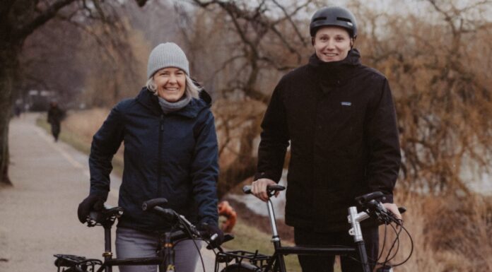 Mit dem Fahrrad zur Arbeit und durch Kiel