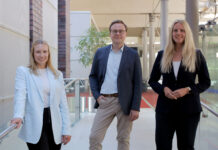 Deutschlands beste Ausbildungsbetriebe: Auch die Förde Sparkasse gehört dazu Die Ausbildungsbetreuung der Förde Sparkasse v.l.n.r: Jennifer Duggen, Karsten Sönnichsen und Nina Strehlau-Pütz.