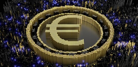 Was es mit dem digitalen Euro auf sich hat digitalisiertes Euro Symbol