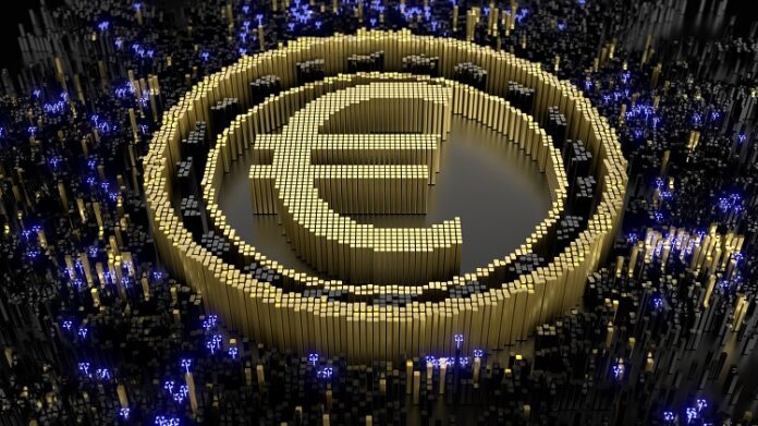 digitalisiertes Euro Symbol
