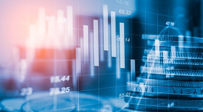 Vermögensverwaltung: Eine professionelle und zeitsparende Anlageoption Illustration mit Geldstücken und überlappenden Charts