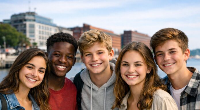 Konfirmation, Kommunion und Co. Happy Jugendliche an der Kieler Förde