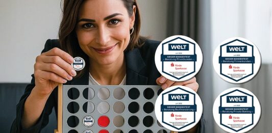 WELT-Bankentest: Die beste Bankberatung in Kiel Frau spielt 4 gewinnt